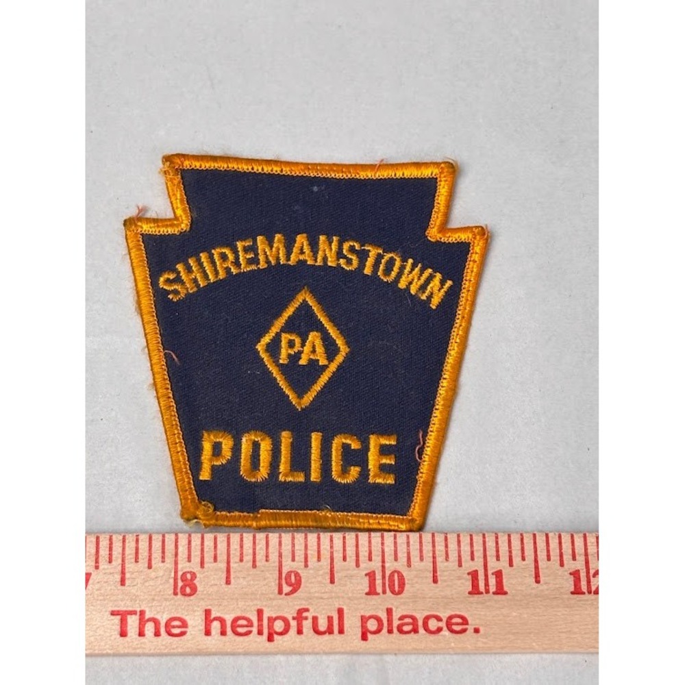 Vintage Shiremanstown PA Police Patch Pennsylvania Keystone Law Enforcement Navy